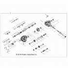 Z19VDE99AD/BD/LD/AK/BK/AN/BN/L99AC/BC/M99AL/R99AK/BK/K99AD/AK/AN/BD/BK/BN RZR XP 1000 Drive train, main gearcase internals - z19vde99ad  /  bd...