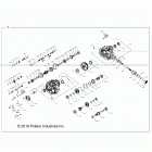 Z19VDE99AD/BD/LD/AK/BK/AN/BN/L99AC/BC/M99AL/R99AK/BK/K99AD/AK/AN/BD/BK/BN RZR XP 1000 Drive train, main gearcase internals - z19vdm99al  /  r9...