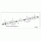 Z19VDE99AD/BD/LD/AK/BK/AN/BN/L99AC/BC/M99AL/R99AK/BK/K99AD/AK/AN/BD/BK/BN RZR XP 1000 Drive train, rear half shaft - z19vde99ad  /  bd  /  ld ...