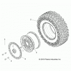 Z19VDE99AD/BD/LD/AK/BK/AN/BN/L99AC/BC/M99AL/R99AK/BK/K99AD/AK/AN/BD/BK/BN RZR XP 1000 Wheels, front - z19vdr99ak  /  bk (701202)