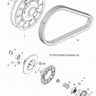 Z19VDE99AD/BD/LD/AK/BK/AN/BN/L99AC/BC/M99AL/R99AK/BK/K99AD/AK/AN/BD/BK/BN RZR XP 1000 Drive train, secondary clutch - z19vde99ad  /  bd  /  ld...