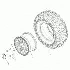 Z19VDE99AD/BD/LD/AK/BK/AN/BN/L99AC/BC/M99AL/R99AK/BK/K99AD/AK/AN/BD/BK/BN RZR XP 1000 Wheels, rear - z19vde99ad  /  bd  /  ld  /  ak  /  bk  /...