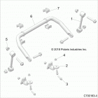 Z19VEL92AK/BK/AR/BR RZR XP TURBO S Suspension, front stabilizer bar - z19vel92ak  /  bk  / ...