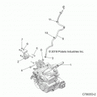 Z19VEL92AK/BK/AR/BR RZR XP TURBO S Drive train, main gearcase mounting - z19vel92ak  /  bk ...