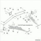 Z19VEL92AK/BK/AR/BR RZR XP TURBO S Suspension, rear control arms - z19vel92ak  /  bk  /  ar...