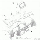 Z19VEL92AK/BK/AR/BR/LR RZR XP TURBO S Body, dash and glovebox - z19vel92ak  /  bk  /  ar  /  b...