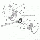 Z19VEL92AK/BK/AR/BR/LR RZR XP TURBO S Engine, stator and flywheel - z19vel92ak  /  bk  /  ar  ...
