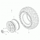 Z19VEL92AK/BK/AR/BR/LR RZR XP TURBO S Wheels, rear - z19vel92ak  /  bk  /  ar  /  br  /  lr (7...