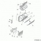 Z19VFE92AC/BC/AD/AM/BM/L92AG/BG RZR TURBO 4 Body, dash storage - z19vfe92ac  /  bc  /  ad  /  bd  / ...