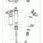 Z19VFE92AC/BC/AD/AM/BM/L92AG/BG RZR TURBO 4 Suspension, front shock internals - z19vfl92ag  /  bg (7...