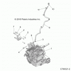 Z19VFE92AC/BC/AD/AM/BM/L92AG/BG RZR TURBO 4 Drive train, main gearcase mounting - z19vfe92ac  /  bc ...