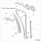 Z19VGE99AK/AW/BK/BW RZR RS1 Engine, cam chain and tensioner - z19vge99ak  /  aw  /  ...