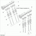 Z19VGE99AK/AW/BK/BW RZR RS1 Engine, cam shafts and valves - z19vge99ak  /  aw  /  bk...