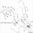 Z19VGE99AK/AW/BK/BW RZR RS1 Body, fuel line evap - z19vge99bk  /  bw (c700095-33)