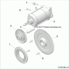 Z19VGE99AK/AW/BK/BW RZR RS1 Engine, starter - z19vge99ak  /  aw  /  bk  /  bw (c7001...