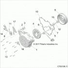 Z19VGE99AK/AW/BK/BW RZR RS1 Engine, stator and flywheel - z19vge99ak  /  aw  /  bk  ...