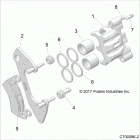 Z19VGE99AK/AW/BK/BW RZR RS1 Brakes, caliper front - z19vge99ak  /  aw  /  bk  /  bw ...