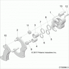 Z19VGE99AK/AW/BK/BW RZR RS1 Brakes, caliper rear - z19vge99ak  /  aw  /  bk  /  bw (...