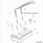 Z19VGE99AK/AW/BK/BW RZR RS1 Engine, valve cover - z19vge99ak  /  aw  /  bk  /  bw (c...