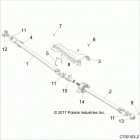 Z19VGE99AK/AW/BK/BW RZR RS1 Drive train, front prop shaft - z19vge99ak  /  aw  /  bk...