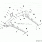 Z19VGE99AK/AW/BK/BW RZR RS1 Suspension, rear control arms - z19vge99ak  /  aw  /  bk...