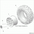 Z19VGE99AK/AW/BK/BW RZR RS1 Wheels, rear - z19vge99ak  /  aw  /  bk  /  bw (c700112-...