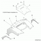 Z19VHA57B2/E57BM RZR 570 Body, hood and front body work - z19vha57b2  /  e57bm (c...