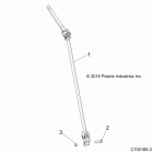 Z19VHA57B2/E57BM RZR 570 Steering, shaft - z19vha57b2 (c700185-3)