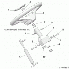 Z19VHA57B2/E57BM RZR 570 Steering, wheel - z19vha57b2  /  e57bm (c700185-4)