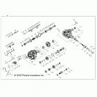 Z19VHA57B2/E57BM RZR 570 Drive train, main gearcase - z19vha57b2 (701253)