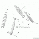 Z19VHA57B2/E57BM RZR 570 Suspension, front shock mounting - z19vha57b2  /  e57bm ...