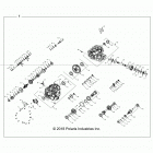 Z19VPL92AK/BK/AR/BR RZR XP4 TURBO S Drive train, main gearcase internals - z19vpl92ak  /  bk...