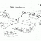 Z19YAV17B2/B4/N2/N4 RZR 170 Body, hood, bumpers, panels, floor and rack - z19yav17b2...