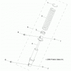Z19YAV17B2/B4/N2/N4 RZR 170 Suspension, shock, front - z19yav17b2  /  b4  /  n2  /  ...