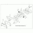 R18RDA57A1/B1 RANGER CREW 570 FS Brakes, front caliper - r178da57a1 (700736)