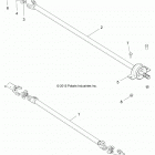 R18RDA57A1/B1 RANGER CREW 570 FS Drive train, front and rear prop shaft - r18rda57a1  /  ...