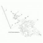 R18RDA57A1/B1 RANGER CREW 570 FS Drive train, main gearcase mounting - r18rda57a1  /  b1 ...