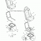 R18RGE99BM/BB/B7/KBS/UB9/BG POLARIS GENERAL 1000 EPS Body, seat asm. and slider - r18rge99b7  /  b9  /  bm  /...