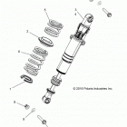 R18RGE99BM/BB/B7/KBS/UB9/BG POLARIS GENERAL 1000 EPS Suspension, rear shock mounting - r18rge99bm  /  kbs (70...