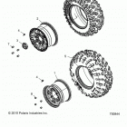 R18RGE99BM/BB/B7/KBS/UB9/BG POLARIS GENERAL 1000 EPS Wheels, rear - r18rge99bm  /  bb  /  b7  /  kbs  /  ub9 ...
