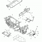 R18RM250B1 RGR 500 2WD HDPE Chassis, frame and front bumper - r18rm250b1 (702003)