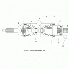 R18RMA57F1/S57C1/F1/CV/T57C1 RGR 570 EPS, HDPS, EU, POLAND Drive train, rear drive shaft - r18rma57f1  /  s57c1  / ...