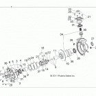 R18RMAE4G8/G9 RANGER EV Drive train, front gearcase internals - r18rmae4g8  /  g...