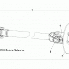 R18RMAE4G8/G9 RANGER EV Drive train, front prop shaft - r18rmae4g8  /  g9 (49lev...