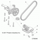 R18RRE99A9/AX/AM/AS/A1/B9/BX/BM/BS RANGER 1000 PS Engine, oil pump - r18rre99a9  /  ax  /  am  /  as  /  a...