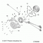 R18RRE99A9/AX/AM/AS/A1/B9/BX/BM/BS RANGER 1000 PS Engine, stator and flywheel - r18rre99a9  /  ax  /  am  ...