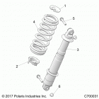 R18RRE99A9/AX/AM/AS/A1/B9/BX/BM/BS RANGER 1000 PS Suspension, front shock mounting - r18rre99a9  /  ax  / ...