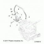 R18RRE99A9/AX/AM/AS/A1/B9/BX/BM/BS RANGER 1000 PS Drive train, main gearcase mounting - r18rre99a9  /  ax ...