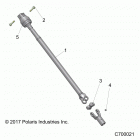 R18RRE99A9/AX/AM/AS/A1/B9/BX/BM/BS RANGER 1000 PS Drive train, rear prop shaft - r18rre99a9  /  ax  /  am ...