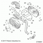 R18RRE99FM/SFM/SCM RANGER 1000XP EU/TRACTOR/ZUG Drive train, clutch cover and ducting - r18rre99fm  /  s...
